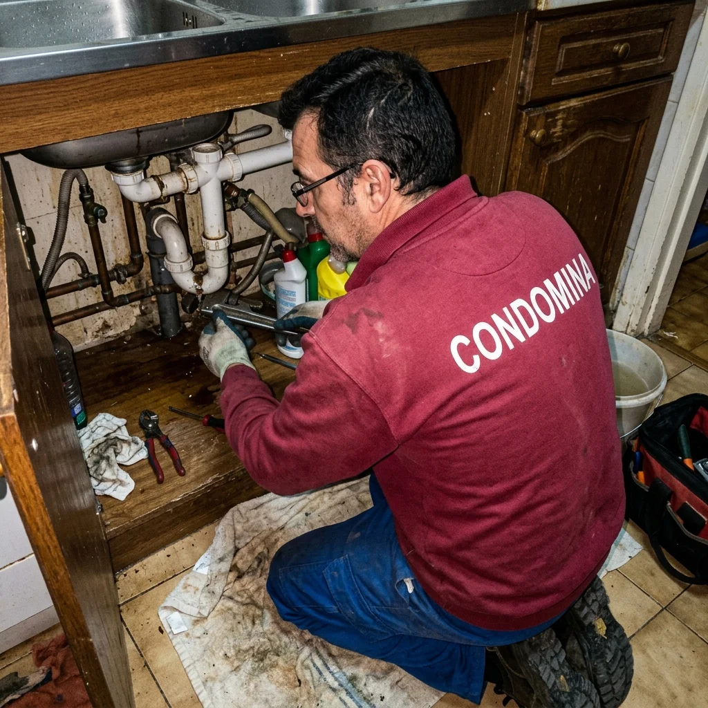Equipo técnico de <strong><strong>Desatascos</strong> Condomina <strong>Murcia</strong></strong> en plena intervención